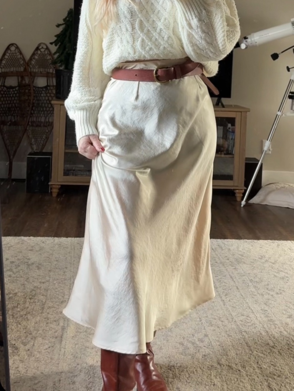 Satin Maxi Skirt